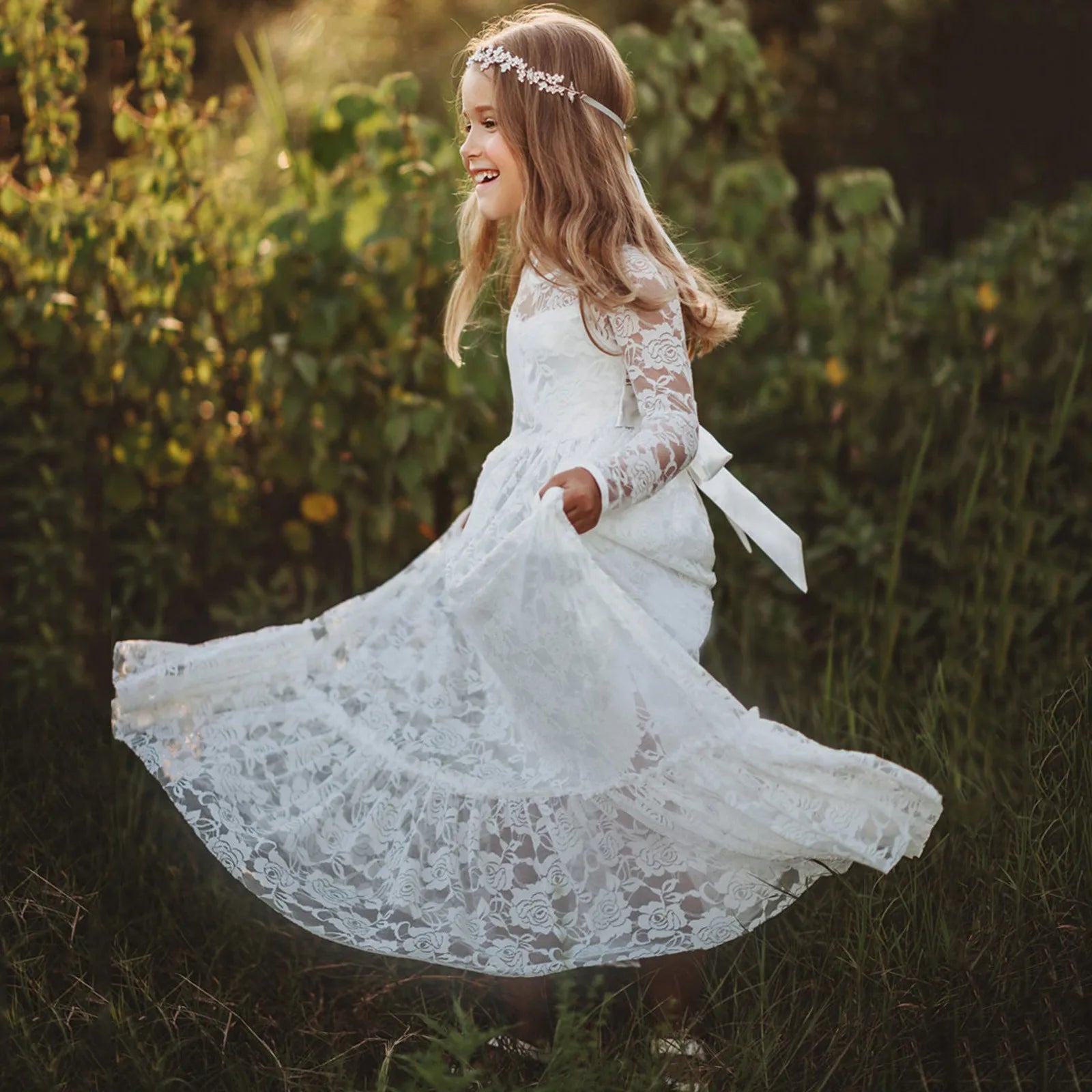 Girl Birthday Lace Dress
